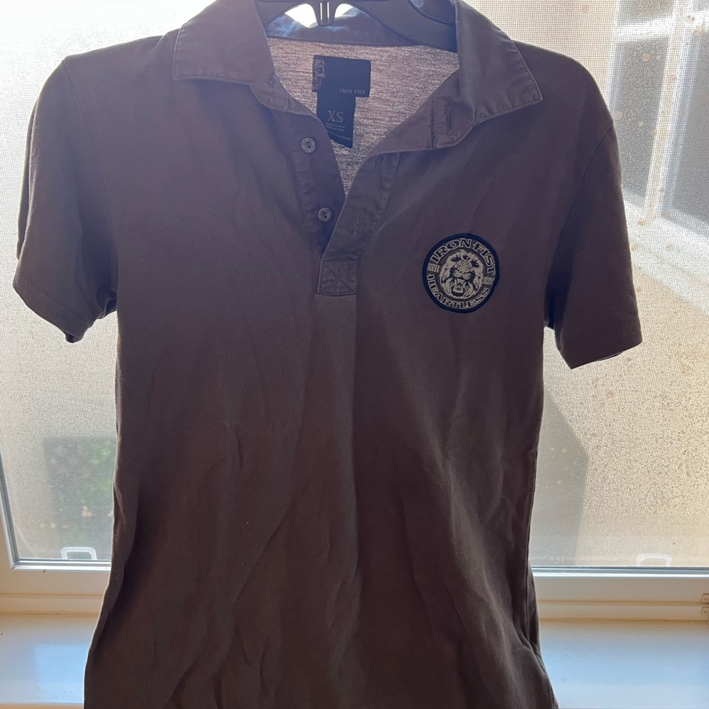 Iron Fist Brown Cotton Shirt